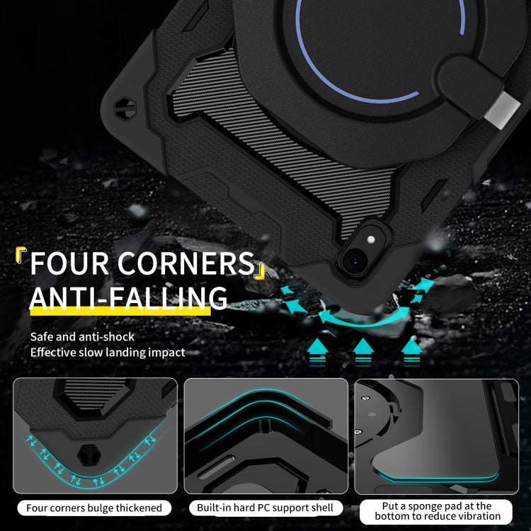 For Huawei MatePad 11 2023 Armor Contrast Color Silicone + PC Tablet Case(Black) - Huawei by buy2fix | Online Shopping UK | buy2fix