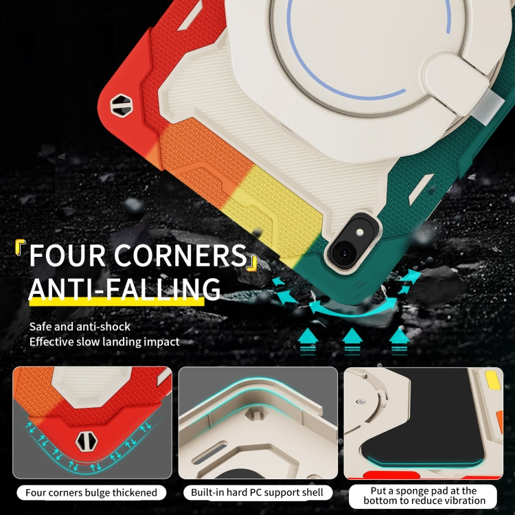 For Huawei MatePad 11 2023 Armor Contrast Color Silicone + PC Tablet Case(Colorful Red) - Huawei by buy2fix | Online Shopping UK | buy2fix