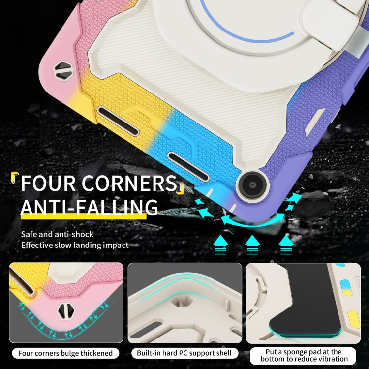 For Huawei MatePad SE 10.4 2023 Armor Contrast Color Silicone + PC Tablet Case(Colorful Pink) - Huawei by buy2fix | Online Shopping UK | buy2fix