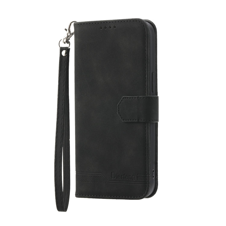 For Huawei nova 11 Dierfeng Dream Line TPU Hybrid PU Leather Phone Case(Black) - Huawei Cases by buy2fix | Online Shopping UK | buy2fix