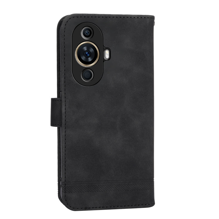 For Huawei nova 11 Dierfeng Dream Line TPU Hybrid PU Leather Phone Case(Black) - Huawei Cases by buy2fix | Online Shopping UK | buy2fix