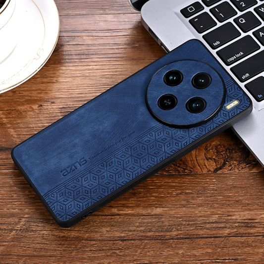 For vivo X100 AZNS 3D Embossed Skin Feel Phone Case(Sapphire Blue) by AZNS