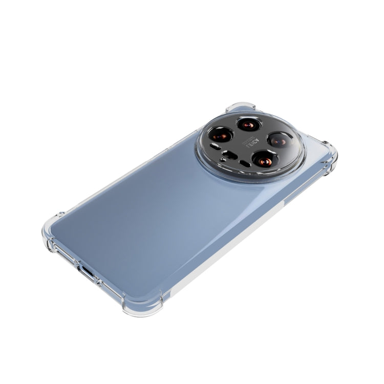 For Xiaomi 14 Ultra Shockproof Non-slip Thickening TPU Phone Case(Transparent) by buy2fix