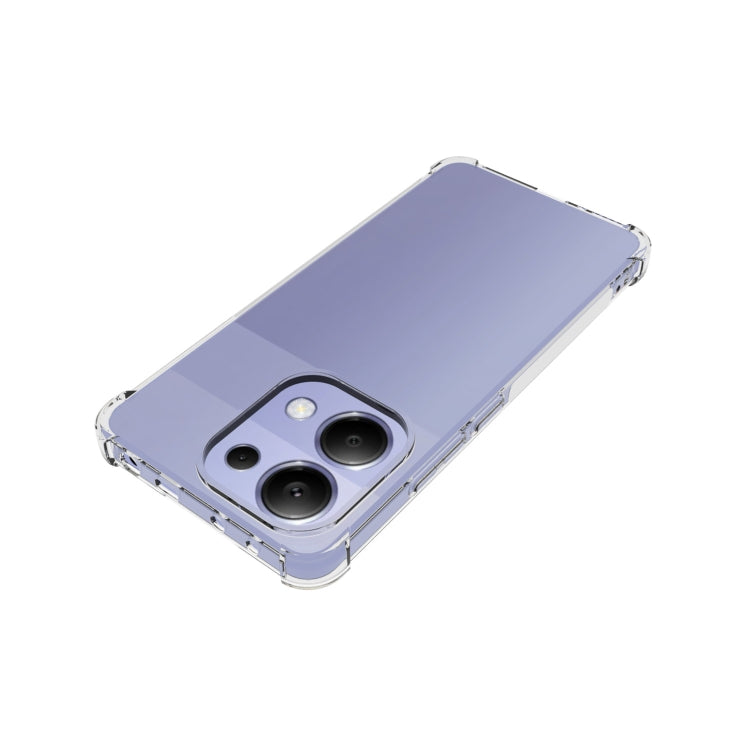For Xiaomi Redmi Note 13 4G Shockproof Non-slip Thickening TPU Phone Case(Transparent) - Xiaomi Cases by buy2fix | Online Shopping UK | buy2fix