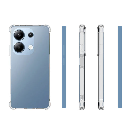 For Xiaomi Redmi Note 13 Pro 4G Shockproof Non-slip Thickening TPU Phone Case(Transparent) by buy2fix