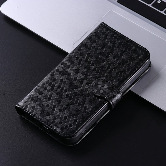For Google Pixel 9 Pro Honeycomb Dot Texture Leather Phone Case(Black) by buy2fix