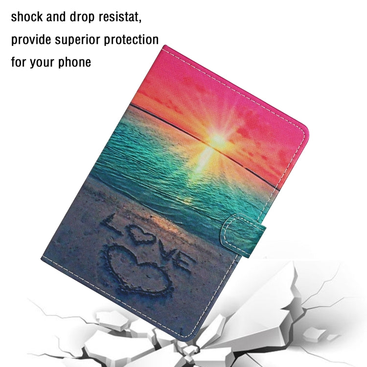 For 7 inch Universal Tablet PC Colored Drawing Pattern Horizontal Flip Leather Case with Holder & Card Slots(Sunrise) - 7 inch by buy2fix | Online Shopping UK | buy2fix