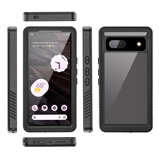 For Google Pixel 7a RedPepper Shockproof IP68 Waterproof PC + TPU Protective Case(Black) - Google Cases by RedPepper | Online Shopping UK | buy2fix