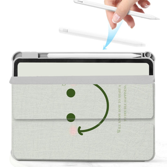 For iPad Air 11 2024 / iPad Pro 11 720 Rotation Magnetic Painted Leather Smart Tablet Case(Smile) by buy2fix