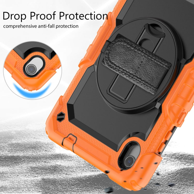 For Lenovo Tab M8 HD 2020/2019 Silicone Hybrid PC Tablet Case with Shoulder Strap(Orange) - Lenovo by buy2fix | Online Shopping UK | buy2fix