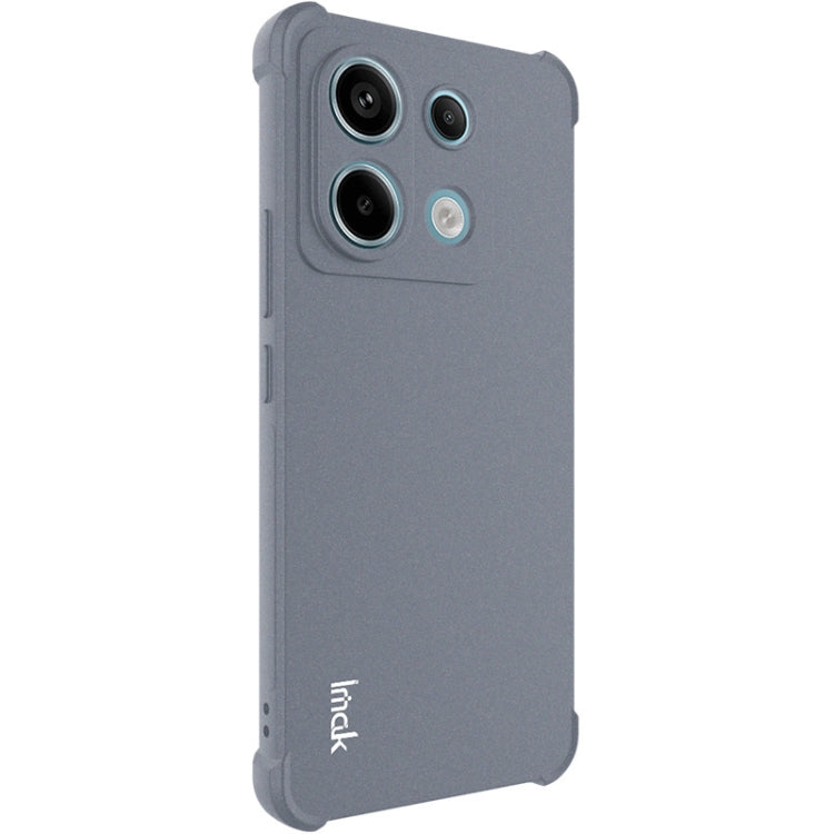 For Xiaomi Redmi Note 13 Pro+ 5G imak Shockproof Airbag TPU Phone Case(Matte Grey) - Xiaomi Cases by imak | Online Shopping UK | buy2fix