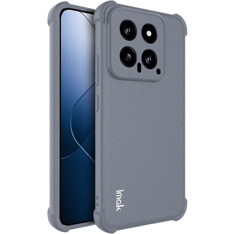 For Xiaomi 14 5G imak Shockproof Airbag TPU Phone Case(Matte Grey) - Xiaomi Cases by imak | Online Shopping UK | buy2fix