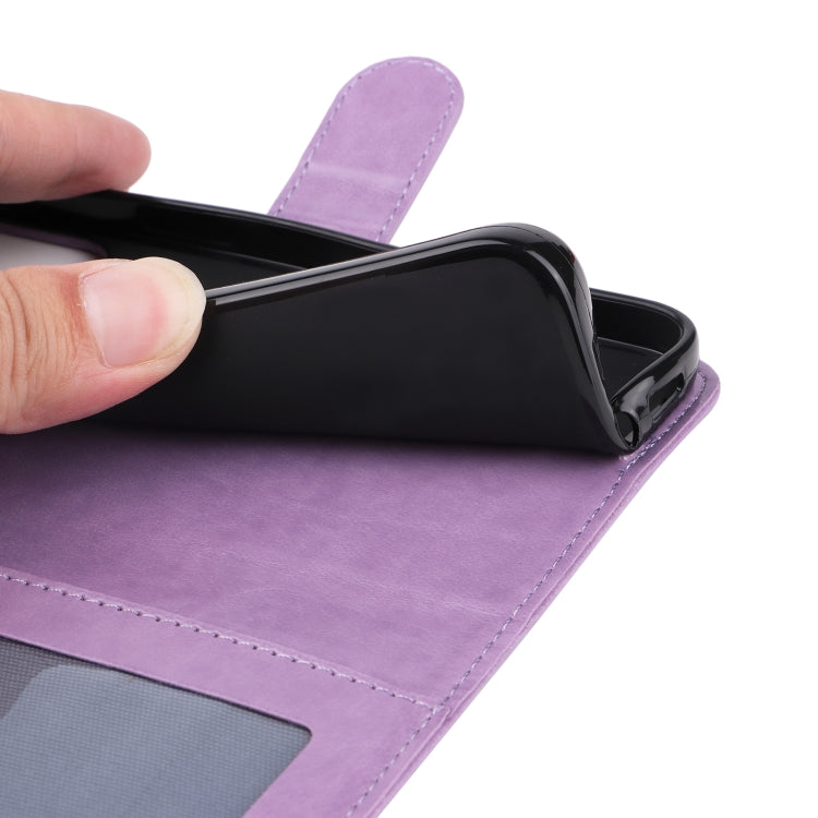 For Xiaomi Redmi K70E Embossed Sunflower Leather Phone Case(Purple) - Xiaomi Cases by buy2fix | Online Shopping UK | buy2fix