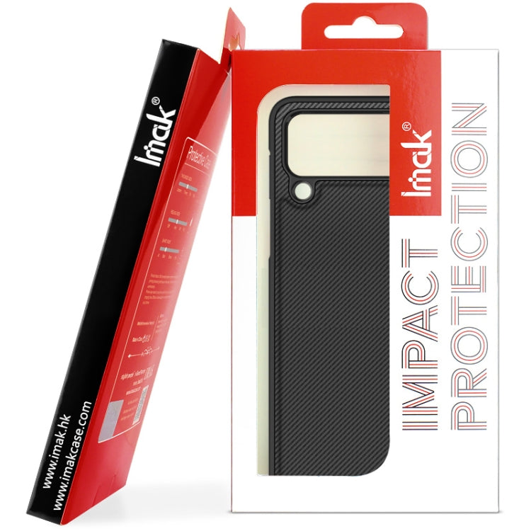 For vivo X Flip imak Ruiyi Series Carbon Fiber PU + PC Phone Case by imak