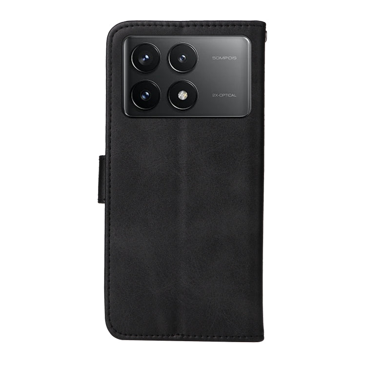 For Xiaomi Redmi K70 / K70 Pro Classic Calf Texture Flip Leather Phone Case(Black) - Xiaomi Cases by buy2fix | Online Shopping UK | buy2fix