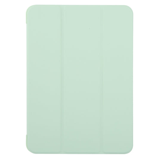 For iPad Air 11 2025 / 2024 GEBEI 3-folding Holder Shockproof Flip Leather Tablet Case(Green) by GEBEI