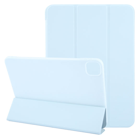 For iPad Air 13 2025 / 2024 GEBEI 3-folding Holder Shockproof Flip Leather Tablet Case(Sky Blue) - iPad Air 13 2025 / 2024 Cases by GEBEI | Online Shopping UK | buy2fix