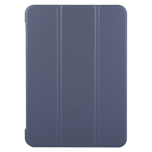 For iPad Air 13 2025 / 2024 GEBEI 3-folding Holder Shockproof Flip Leather Tablet Case(Dark Blue) - iPad Air 13 2025 / 2024 Cases by GEBEI | Online Shopping UK | buy2fix