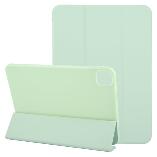 For iPad Air 13 2025 / 2024 GEBEI 3-folding Holder Shockproof Flip Leather Tablet Case(Green) - iPad Air 13 2025 / 2024 Cases by GEBEI | Online Shopping UK | buy2fix