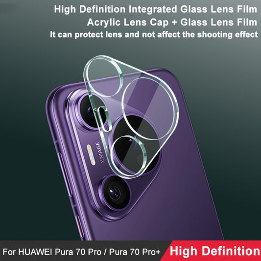 For Huawei Pura 70 Pro / Pura 70 Pro+ imak Integrated Rear Camera Lens Tempered Glass Film by imak