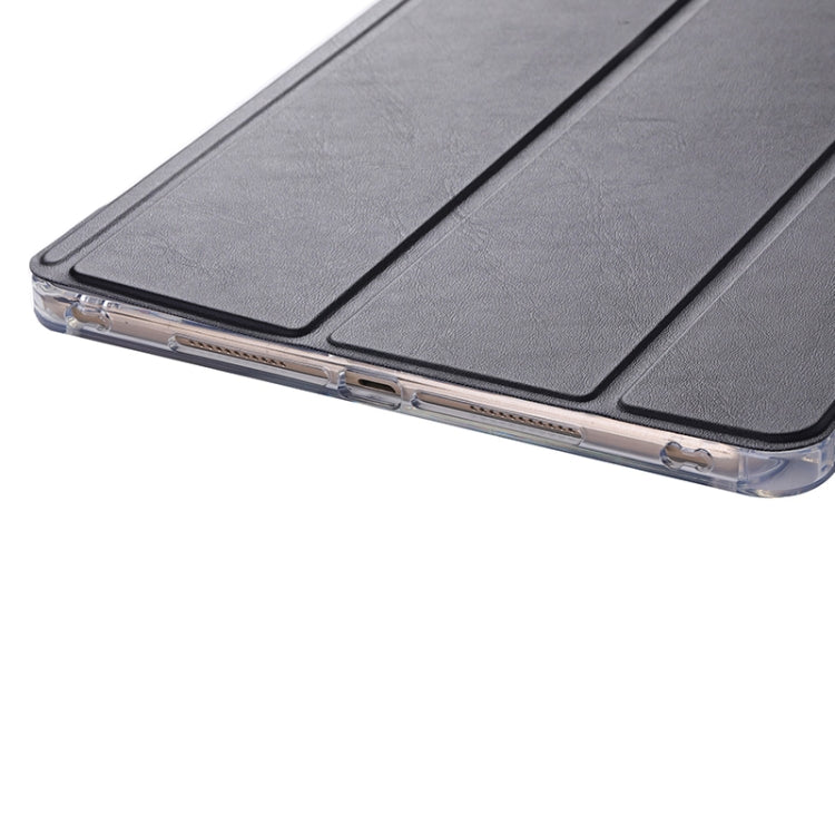 For iPad 10.2 2021 / 2020 / 10.5 3-Fold Lock Buckle Leather Smart Tablet Case(Black) - iPad 10.2 Cases by buy2fix | Online Shopping UK | buy2fix