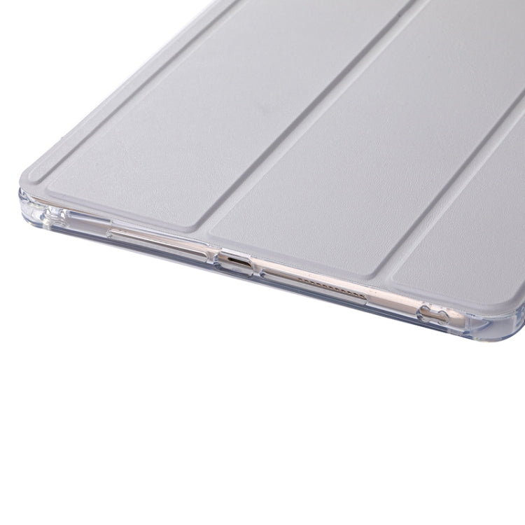 For iPad 10.2 2021 / 2020 / 10.5 3-Fold Lock Buckle Leather Smart Tablet Case(Grey) - iPad 10.2 Cases by buy2fix | Online Shopping UK | buy2fix