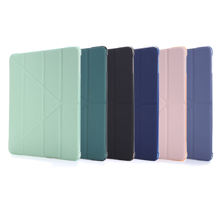 For iPad 9.7 (2018) & (2017) Airbag Deformation Horizontal Flip Leather Case with Holder & Pen Holder(Dark Blue) - iPad 9.7 (2018) & (2017) Cases by buy2fix | Online Shopping UK | buy2fix