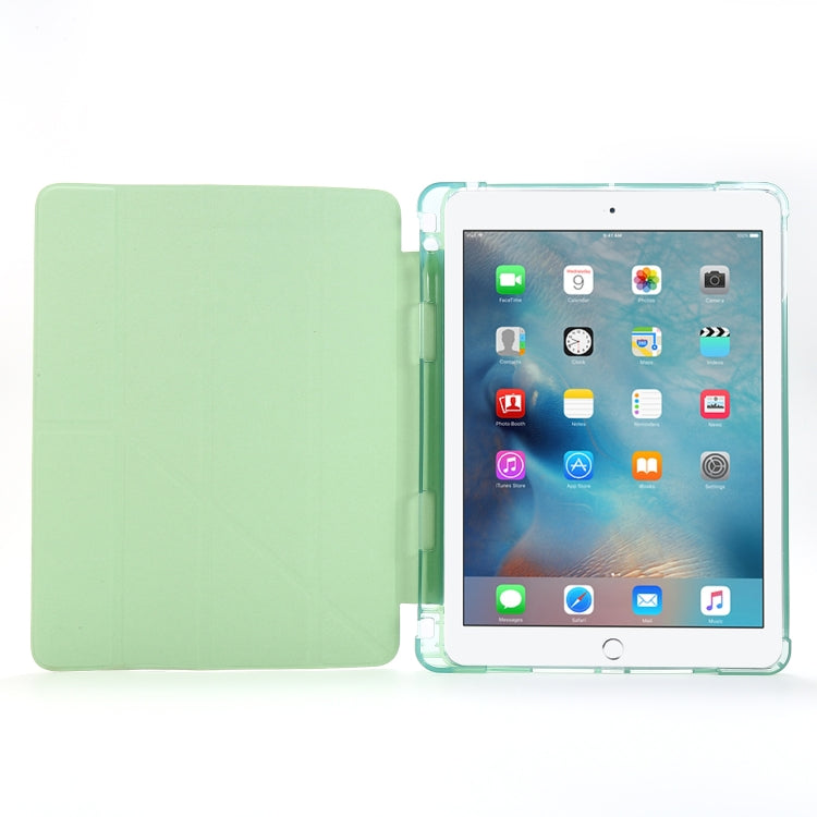 For iPad Air 2 Airbag Deformation Horizontal Flip Leather Case with Holder & Pen Holder(Black) - More iPad Cases by buy2fix | Online Shopping UK | buy2fix