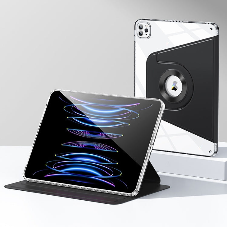 For iPad Pro 12.9 2022 / 2021 / 2020 Magnetic Split Leather Smart Tablet Case(Black) - iPad Pro 12.9 (2022/2021) Cases by buy2fix | Online Shopping UK | buy2fix
