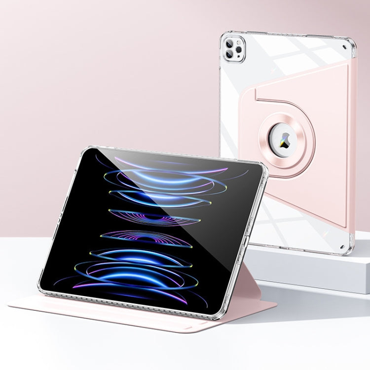 For iPad Pro 12.9 2022 / 2021 / 2020 Magnetic Split Leather Smart Tablet Case(Pink) - iPad Pro 12.9 (2022/2021) Cases by buy2fix | Online Shopping UK | buy2fix