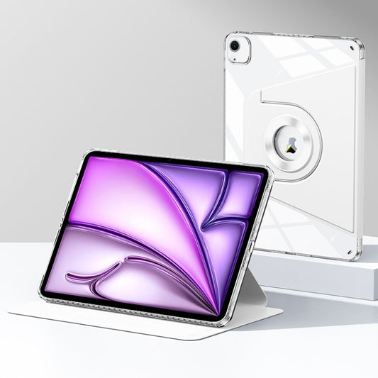 For iPad Air 13 2025 / 2024 Magnetic Split Leather Smart Tablet Case(White) - iPad Air 13 2025 / 2024 Cases by buy2fix | Online Shopping UK | buy2fix