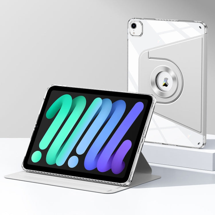 For iPad mini 6 / mini 2024 Magnetic Split Leather Smart Tablet Case(Grey) - iPad mini 6 Cases by buy2fix | Online Shopping UK | buy2fix