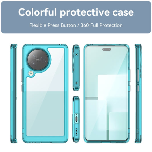 For Xiaomi Civi 3 Colorful Series Acrylic Hybrid TPU Phone Case(Transparent Blue) by buy2fix