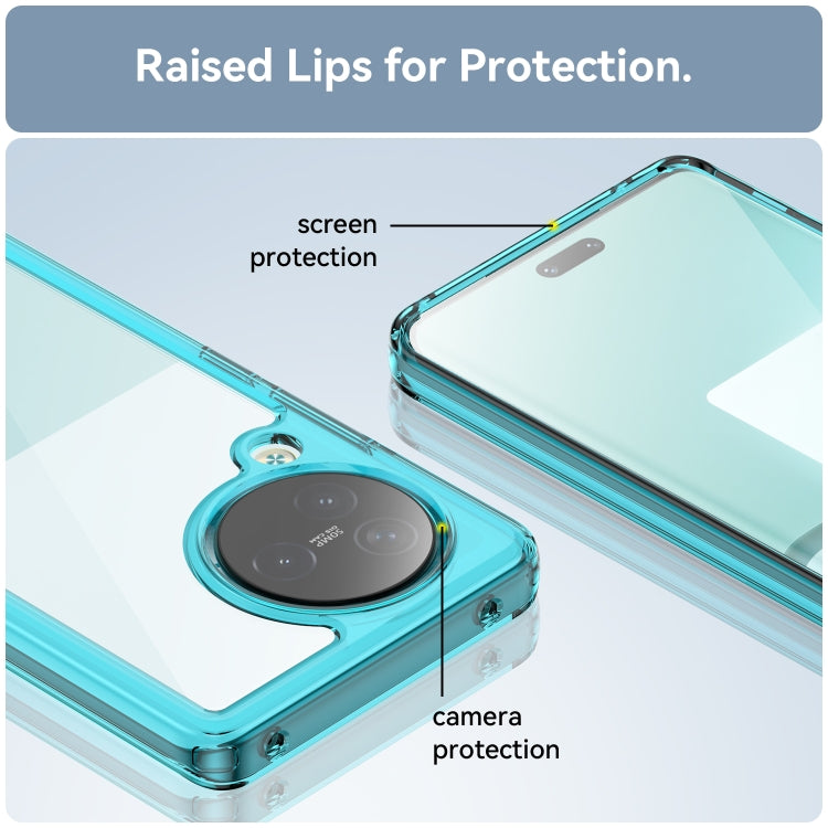 For Xiaomi Civi 3 Colorful Series Acrylic Hybrid TPU Phone Case(Transparent Blue) by buy2fix