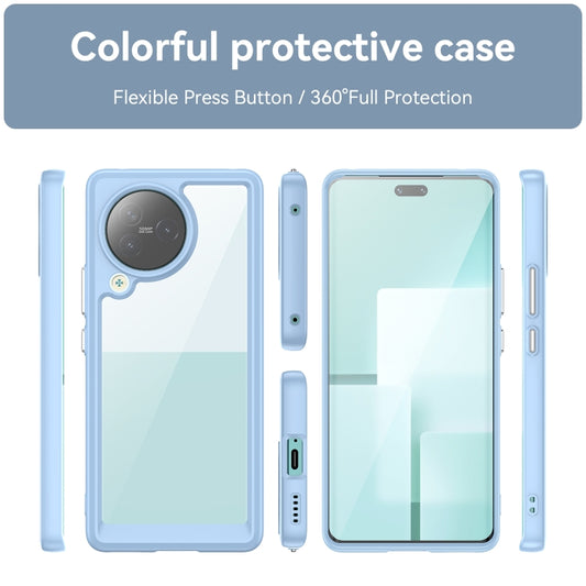 For Xiaomi Civi 3 Colorful Series Acrylic Hybrid TPU Phone Case(Blue) by buy2fix