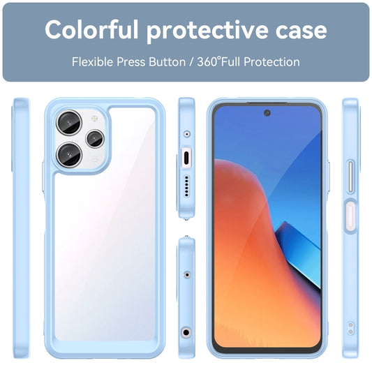 For Xiaomi Redmi 12R Colorful Series Acrylic Hybrid TPU Phone Case(Blue) by buy2fix