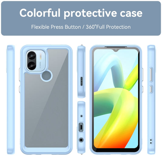 For Xiaomi Poco C50 Colorful Series Acrylic Hybrid TPU Phone Case(Blue) by buy2fix