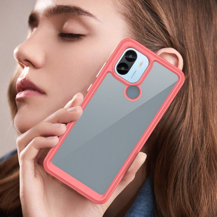 For Xiaomi Poco C50 Colorful Series Acrylic Hybrid TPU Phone Case(Red) by buy2fix