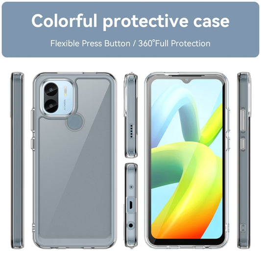 For Xiaomi Poco C51 Colorful Series Acrylic Hybrid TPU Phone Case(Transparent) by buy2fix