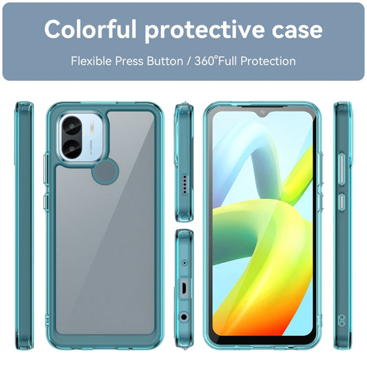 For Xiaomi Poco C51 Colorful Series Acrylic Hybrid TPU Phone Case(Transparent Blue) by buy2fix
