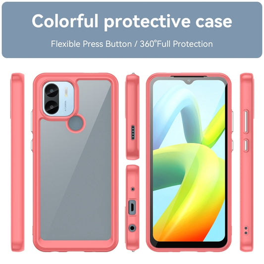 For Xiaomi Poco C51 Colorful Series Acrylic Hybrid TPU Phone Case(Red) by buy2fix
