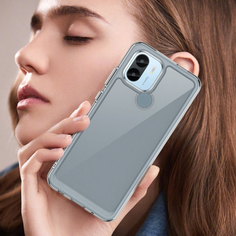 For Xiaomi Redmi A1+ Colorful Series Acrylic Hybrid TPU Phone Case(Transparent) by buy2fix