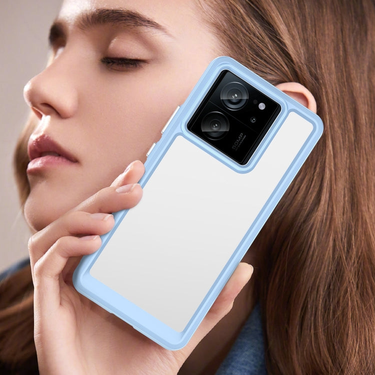 For Xiaomi 13T Pro Colorful Series Acrylic Hybrid TPU Phone Case(Blue) by buy2fix