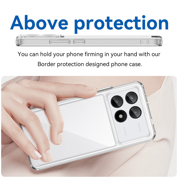 For Xiaomi Redmi K70E Colorful Series Acrylic Hybrid TPU Phone Case(Transparent) - Xiaomi Cases by buy2fix | Online Shopping UK | buy2fix