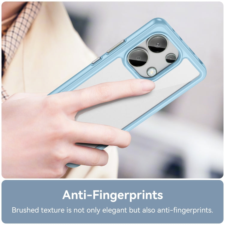 For Xiaomi Redmi Note 13 4G Global Colorful Series Acrylic Hybrid TPU Phone Case(Blue) - Xiaomi Cases by buy2fix | Online Shopping UK | buy2fix