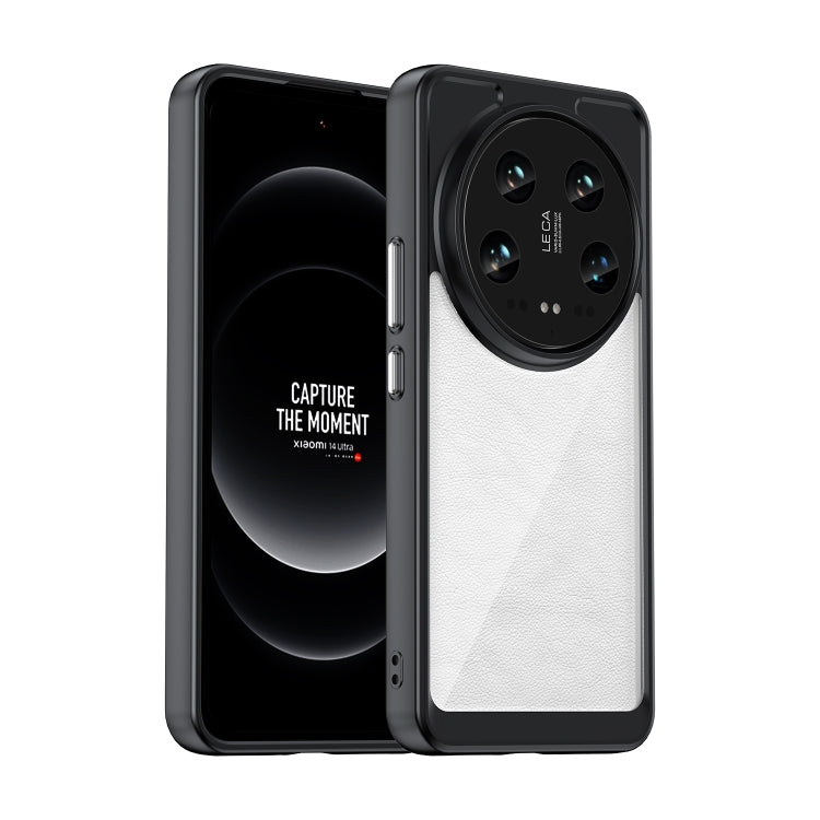 For Xiaomi 14 Ultra Colorful Series Acrylic Hybrid TPU Phone Case(Black) - Xiaomi 14 Ultra Cases by buy2fix | Online Shopping UK | buy2fix