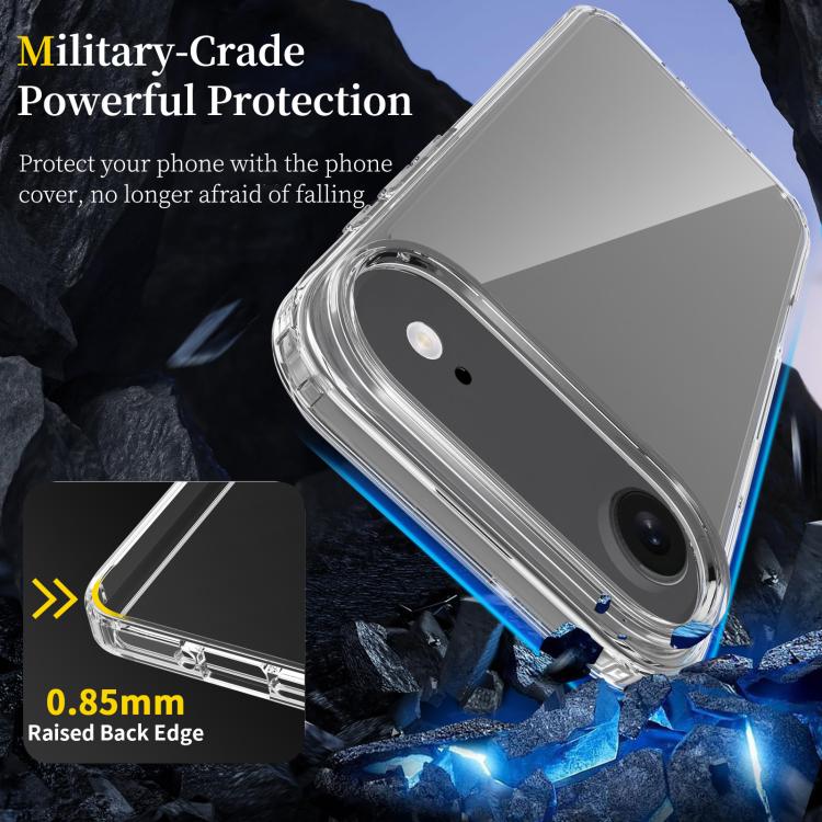 For iPhone 17 Air Scratchproof Acrylic TPU Phone Case(Black) - iPhone 17 Air Cases by buy2fix | Online Shopping UK | buy2fix
