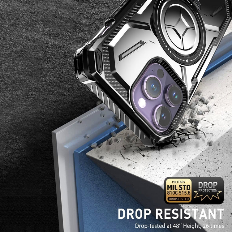 For iPhone 15 Pro Max Armor Series Holder Phone Case(Black) by buy2fix