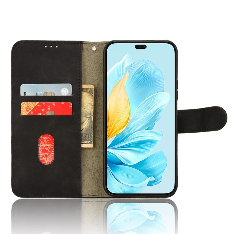 For Honor 200 Lite Global Skin Feel Magnetic Flip Leather Phone Case(Black) - Honor Cases by buy2fix | Online Shopping UK | buy2fix