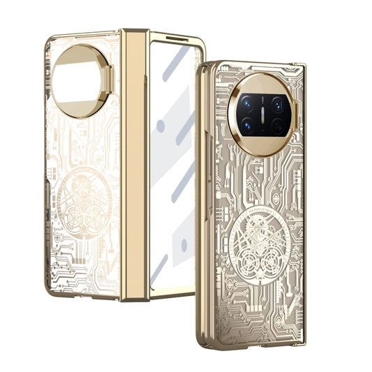 For Huawei Mate X3 Mechanical Legend Integrated Electroplating All-inclusive Phone Case(Champagne Gold) - Huawei Cases by buy2fix | Online Shopping UK | buy2fix